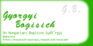 gyorgyi bogisich business card